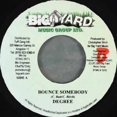 General Degree - Bounce Somebody / Birch In A Mirror / VG / 7