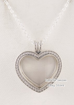 SPARKLING HEART FLOATING LOCKET 