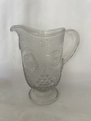 #ad #ad Spanish American War Glass Pitcher Admiral Dewey EAPG $29.99