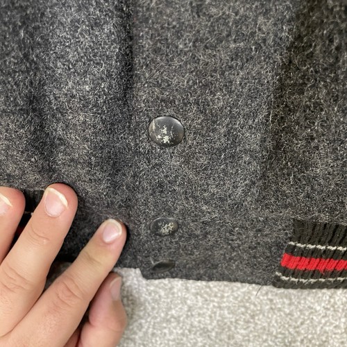 Yamaha Varsity Jacket Men L Royal Star Motorcycles Gray Wool Leather Sleeves USA - Picture 5 of 14