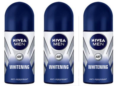 3 x Nivea Men Roll On Anti Perspirant Bright 48h Fresh Care Deodorant 50ml