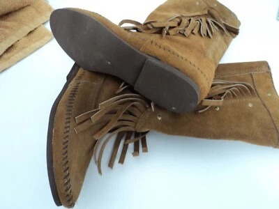 Bottines cuir de la marque Minnetonka - Photo 1/3