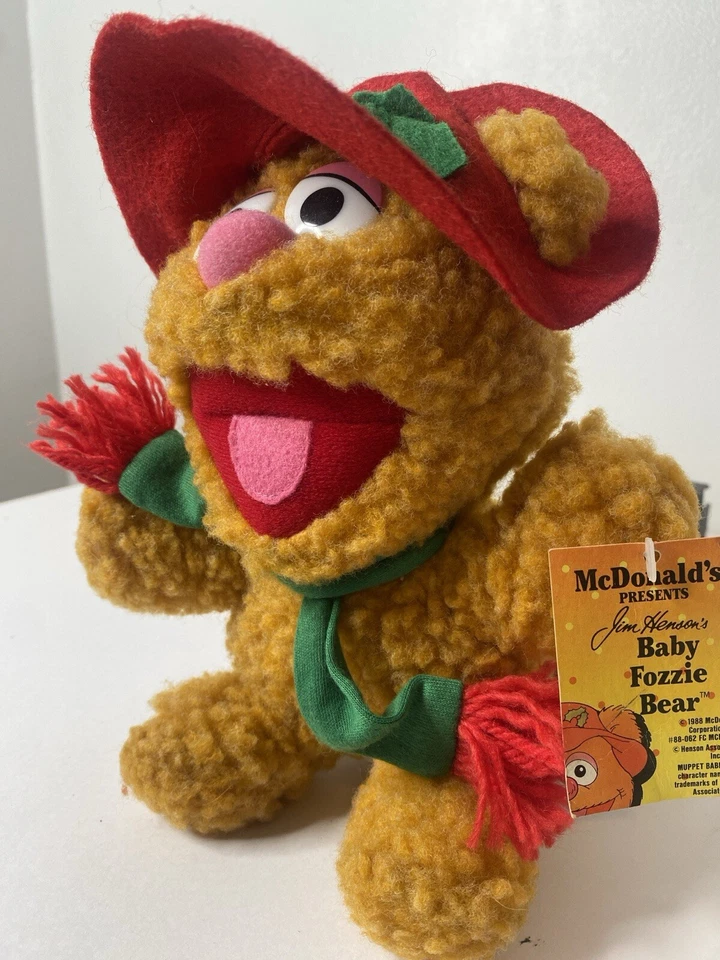 Vintage 80s McDonalds 1988 Jim Henson's Baby Fozzy Bear Plush Stuffed Animal NWT - Image 4 of 4
