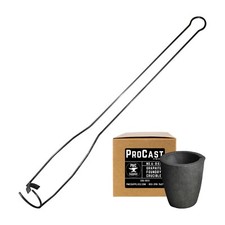 ProCast 6 8Kg Clay Graphite Crucible and Vertical Heavy Duty Pouring Tong Kit