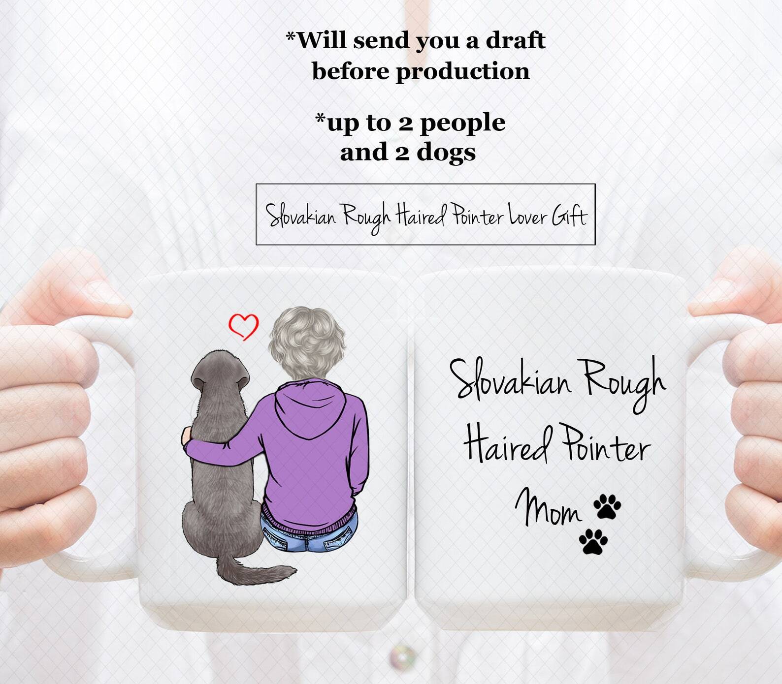 Custom Slovakian Rough Haired Pointer Mug Slovakian Rough Haired Pointer Lover