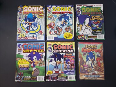 Sonic Super Special Comic/Magazine #7-10, 12 and Sonic Boom The Big Boom TPB  
