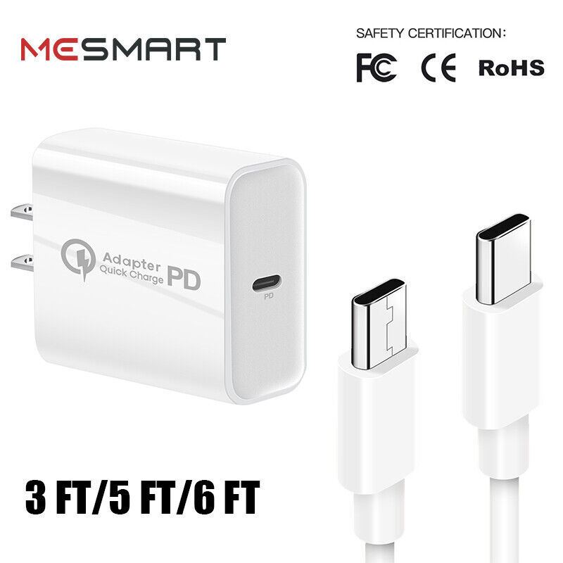 Type C Fast Wall Plug Phone Charger Cable for Samsung Galaxy A14 A23 A33  A54 5G