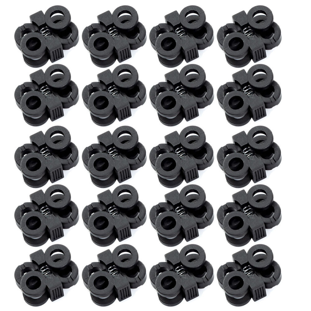 APL 20 pezzi fibbie per lacci in plastica per lacci in plastica