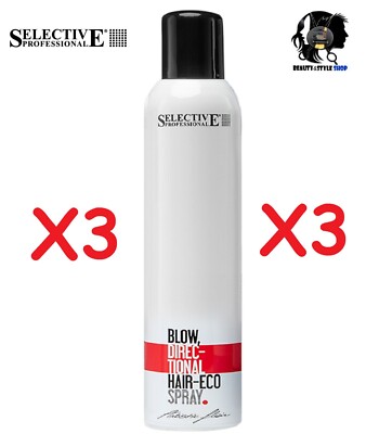 SELECTIVE ARTISTIC FLAIR BLOW DIRECTIONAL HAIR ECO SPRAY 3X300ML PROFESSIONAL