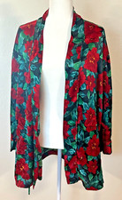 Victoria's Secret Gold Label Vintage Short Robe Women's One Size Red Floral