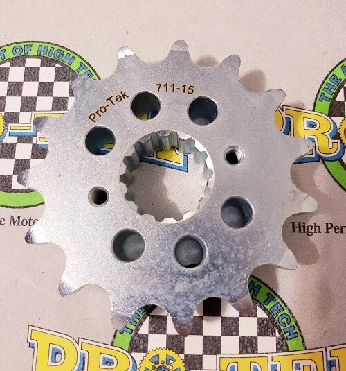 Piñón delantero Pro-tek Ducati 525 paso 14T 15T 1999 2000 2001 2002 PLC 996 Foto 4 de 4