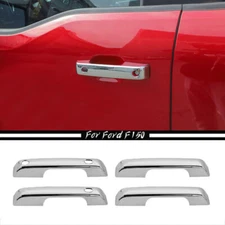 For 2021-2023 Ford F150 F-150 ABS Chrome Side Door Handle Cover Trim Decor 4PCS