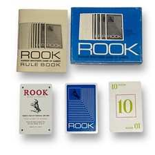 Vintage Rook Card Game Parker Brothers 1972 Blue Edition Cards Complete
