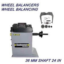 Car Wheel Balancer 10''-24''Rim Diameter Tire Balancing Machine Tire Repair Tool
