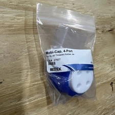 Restek Mobi-Cap, or GL-45 Threaded Bottles, 4-Port, reagent bottle 27837