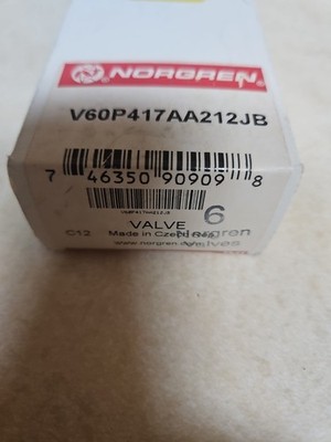 NORGREN Valve Solenoid V60P417A-A212JB  V60P417AA212JB.   ( NEW In Box)