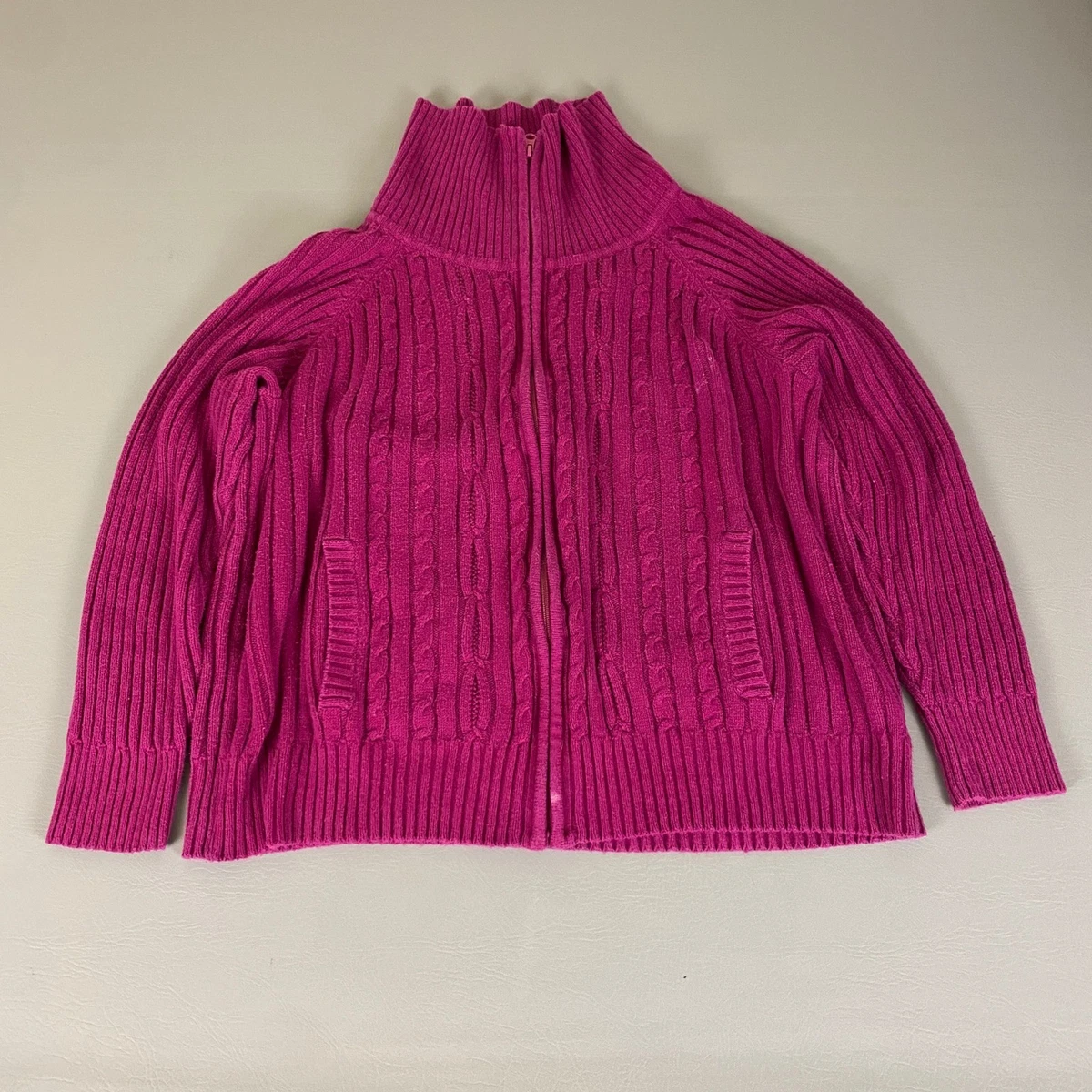 Pull St John's Bay Rose - Taille 1X (plus Size) - En Coton, Neuf Avec étiquettes - Pour Femme