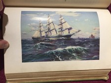RARE 1928 1st Edition Book - Famous Sailing Ships Built by Donald McKay w Color