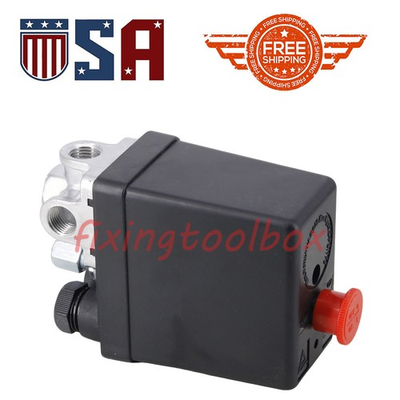 #ad PRESSURE SWITCH W UNLOADER VALVE PUSH PULL ON OFF FOR 882 609 PS104PPL HITACHI $15.49