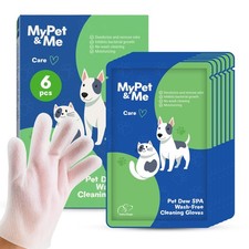 My Pet  Me Glove Wipes for Dogs  Cats, No-Rinse Cleaning
