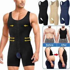 Men Tummy Control Shapewear Bodysuit Compression Body Shaper Undershirt Tank Top