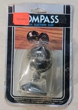 Nos Vintage Target Brand Auto Compass W. Suction Cup Mount Accessory Hong Kong