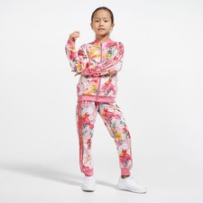 Adidas Tracksuit Set Girls Toddler S 3-4 Pink Floral HER Studio London