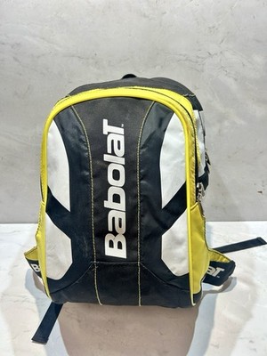Babolat Tennisschläger Rucksack Tasche schwarz/gelb/weiß Reißverschluss Rucksack