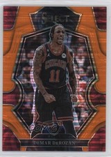 2022 Select Premier Level FOTL Neon Orange Pulsar Prizm 6/15 DeMar DeRozan hs9