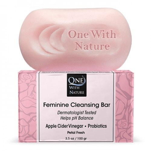 Очищающее мыло One With Nature Feminine Petal Fresh, 3,5 унции, мыло
