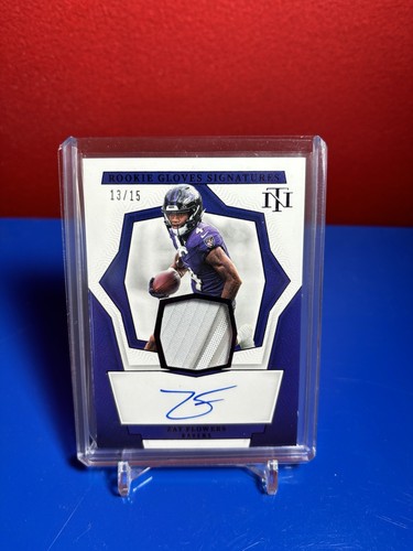 2023 Panini National Treasures Rookie Gloves Signatures Zay Flowers /15  RPA/RGS
