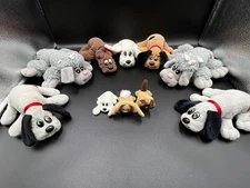 Vintage Tonka Pound Puppies Mixed Lot 10 Stuffed Animals Plush-7 Reg & 3 Mini