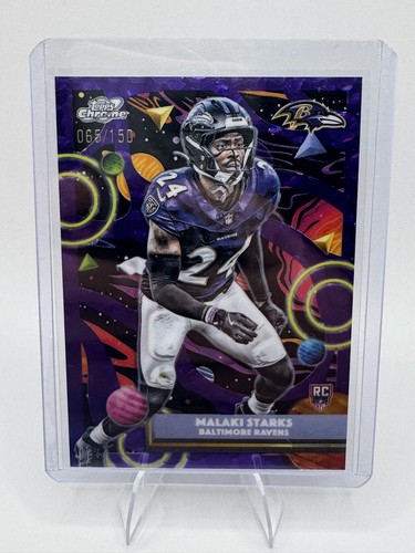 2025 Topps Cosmic Chrome - Rookies Malaki Starks #107 Purple Nebula Refractor...