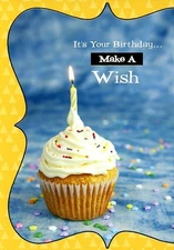 It's Your Birthday...Make A Wish - Birthday Greeting Card - 186