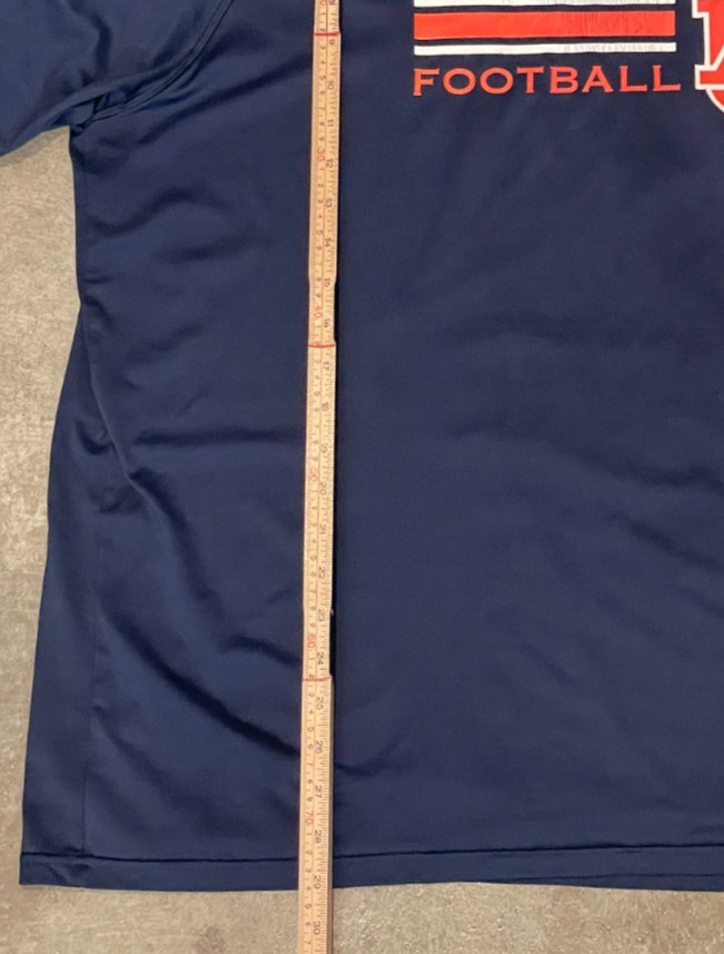 Under Armour HeatGear Shirt Mens 3XL Navy Auburn Football Loose Fit Athletic thumbnail 6