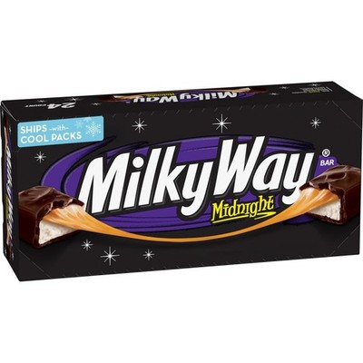 MILKY WAY Dark Chocolate Candy Bars, Midnight Dark, Full Size1.76 oz Pack of 24