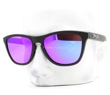 Oakley Frogskins Sunglasses OO9013-H655 Matte Black Prizm Violet with Pouch
