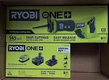 Ryobi ONE+ Starter Kit w/ 2 batteries 4ah/2ah + Fast charger + Reciprocating Saw
