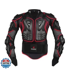 HEROBIKER Motorcycle Full Body Armor Jacket spine chest protection gear Motoc