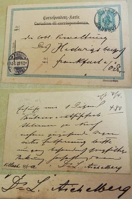 PK VILLACH 1902: Rechtsanwalt Ludwig AICHELBERG (1865-1929) bestellt Hühner-Eier - Bild 1 von 4