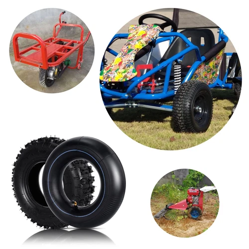 4.10-6 Tire Go Kart Wheels and Tires Set 4.10/3.50-6 Tire and Inner Tube for ... - Picture 4 of 6