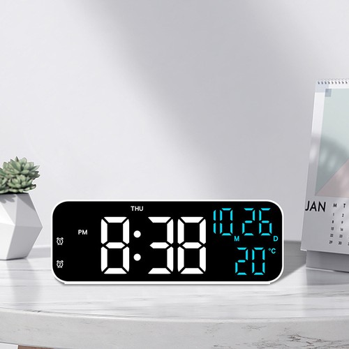 Electronic Clock Simple Alarm Clock Multi Function LED Clock Multiple Alarm - Picture 4 of 13