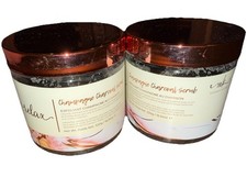 Lot Of Two 2 Manna Kadar Relax Champagne Charcoal Scrub New Sealed 18.34 oz