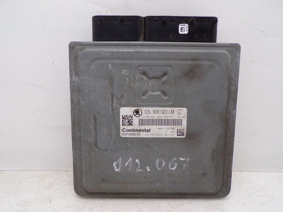 Centralina motore 03L906023LM, 5WP42688AA SKODA FABIA II COMBI (545) 1.6 TDI - Immagine 2 di 4