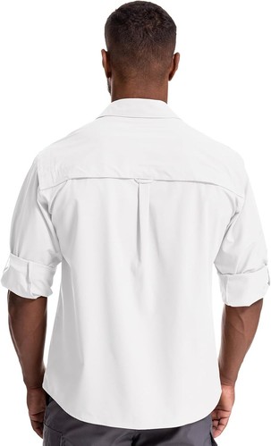 Herren Sonnenschutz Angelshirt Langarm Outdoor schnelltrocknend Cargoshirts - Bild 9 von 45