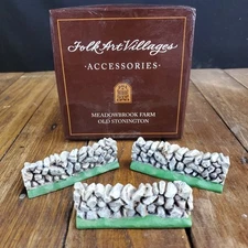 Lang and Wise Old Stonington Set of 3 Picket Fences (Green Base) 30010299