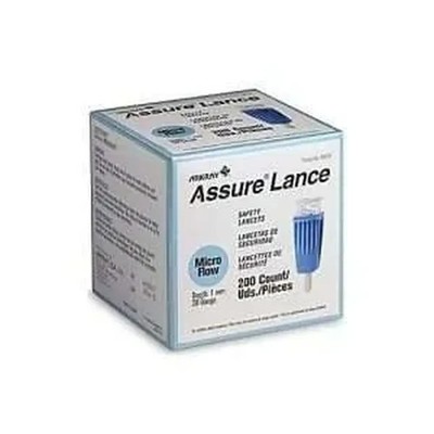 Arkray USA 1mm Assure Lance Micro Flow Safety Lancet, 28 Gauge (Pack of 100)