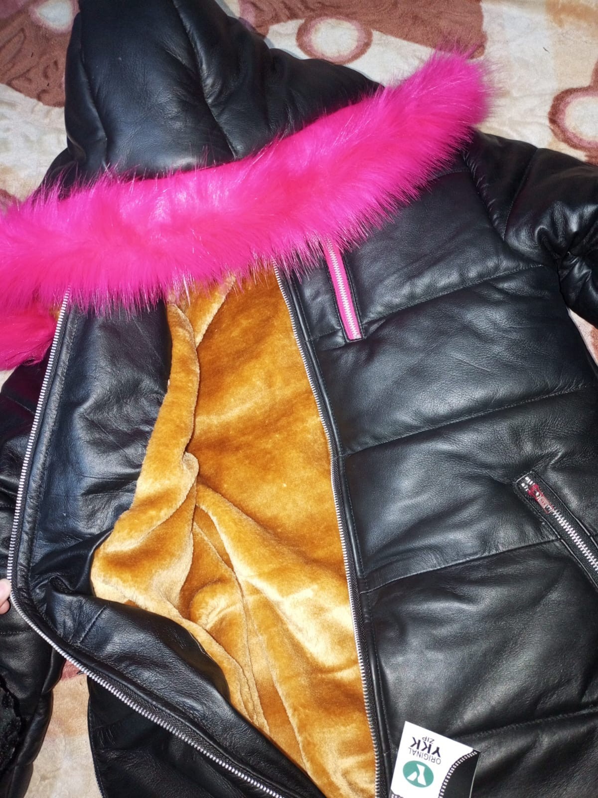 Women's Winter Sheepskin Warm Puffer Coat  Jacket with Faux Fur Stylish Hood