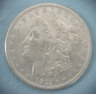 1921-S Morgan Silver Dollar, 90% Silver, VERY FINE CONDITION #1162