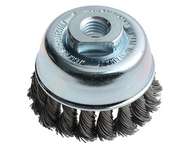 Lessmann Knot Cup Brush 65mm M14x2.0, 0.50 Steel Wire LES482217